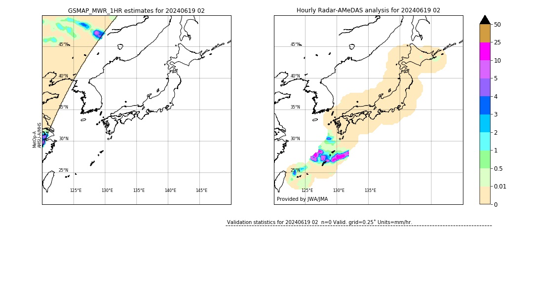 GSMaP MWR validation image. 2024/06/19 02