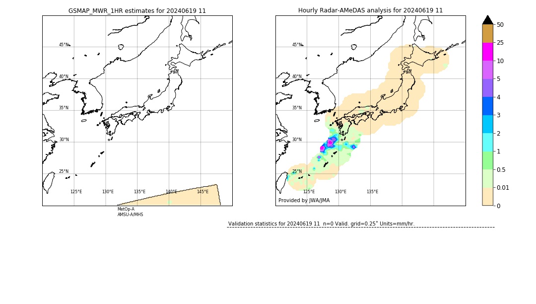 GSMaP MWR validation image. 2024/06/19 11