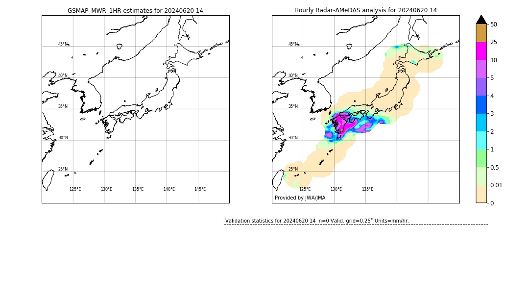 GSMaP MWR validation image. 2024/06/20 14