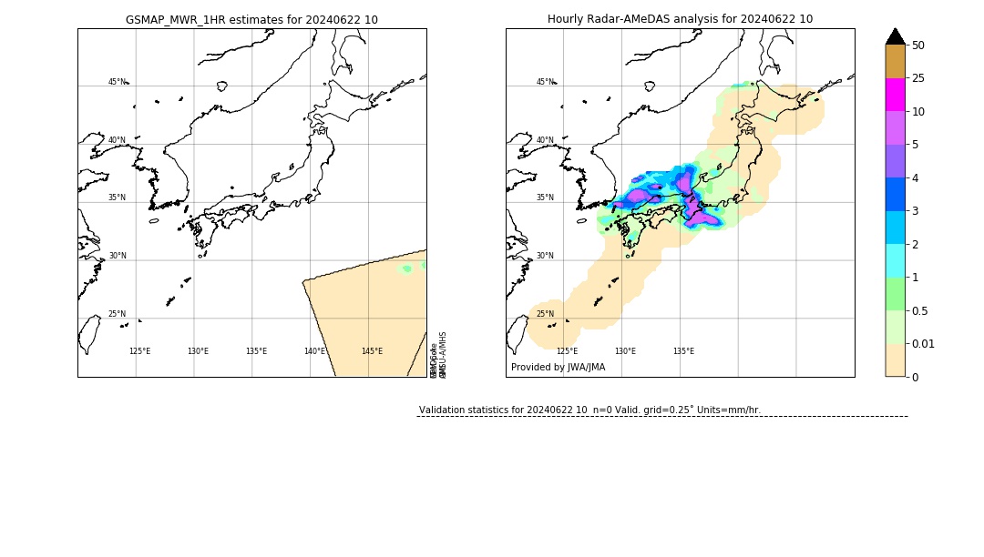 GSMaP MWR validation image. 2024/06/22 10