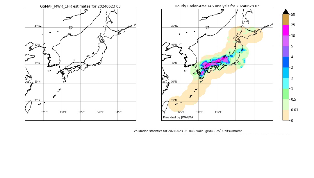 GSMaP MWR validation image. 2024/06/23 03