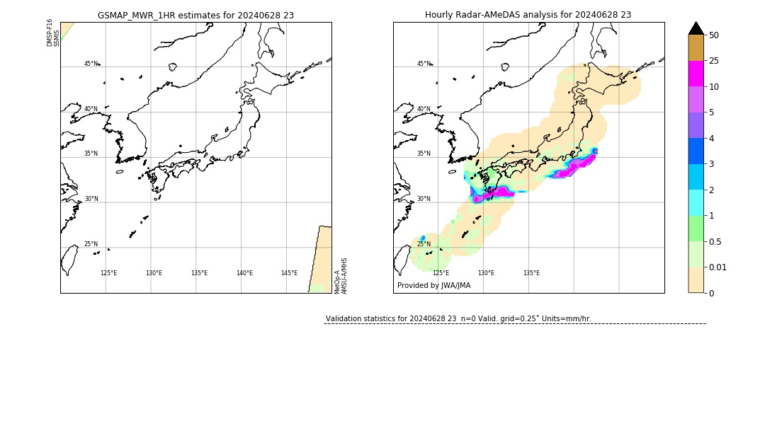 GSMaP MWR validation image. 2024/06/28 23