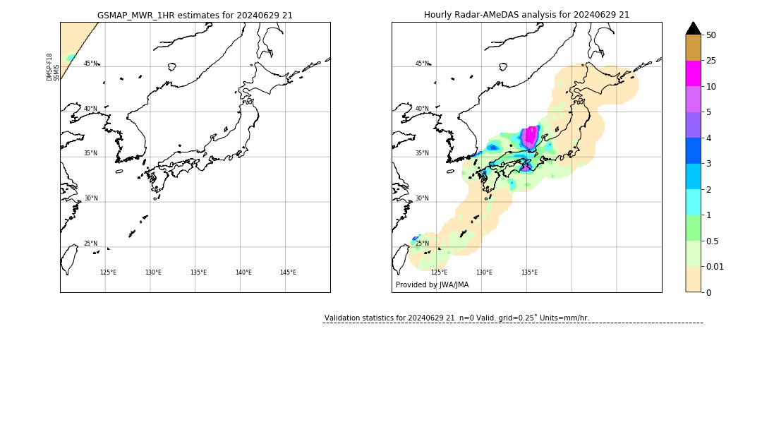 GSMaP MWR validation image. 2024/06/29 21