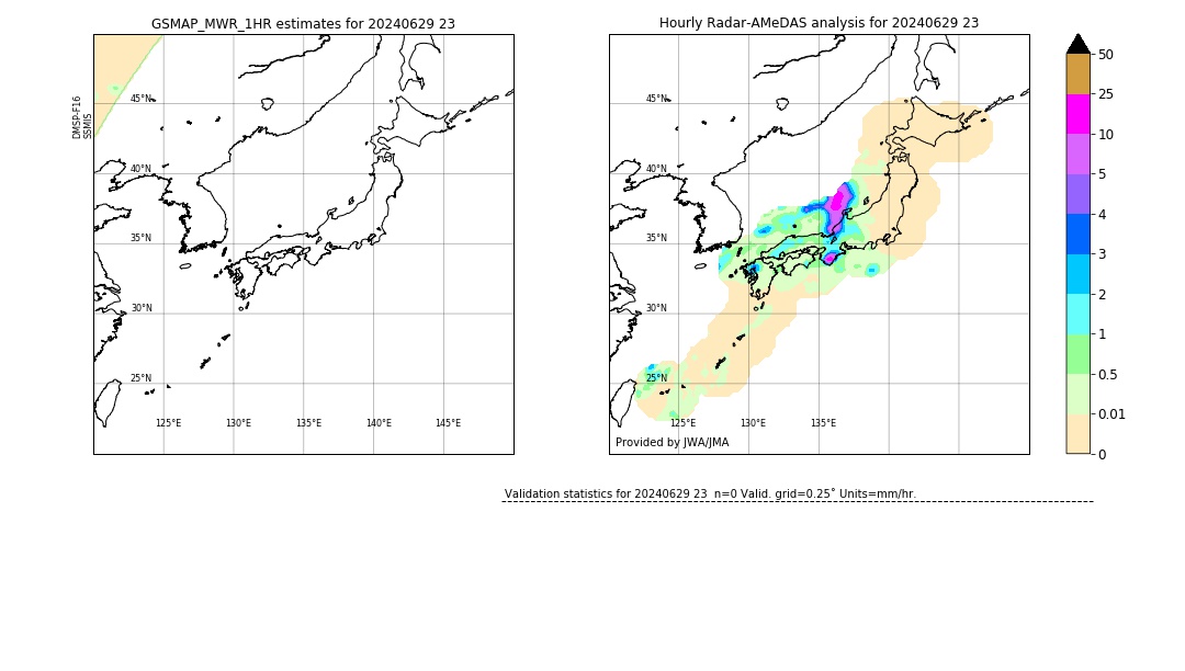 GSMaP MWR validation image. 2024/06/29 23