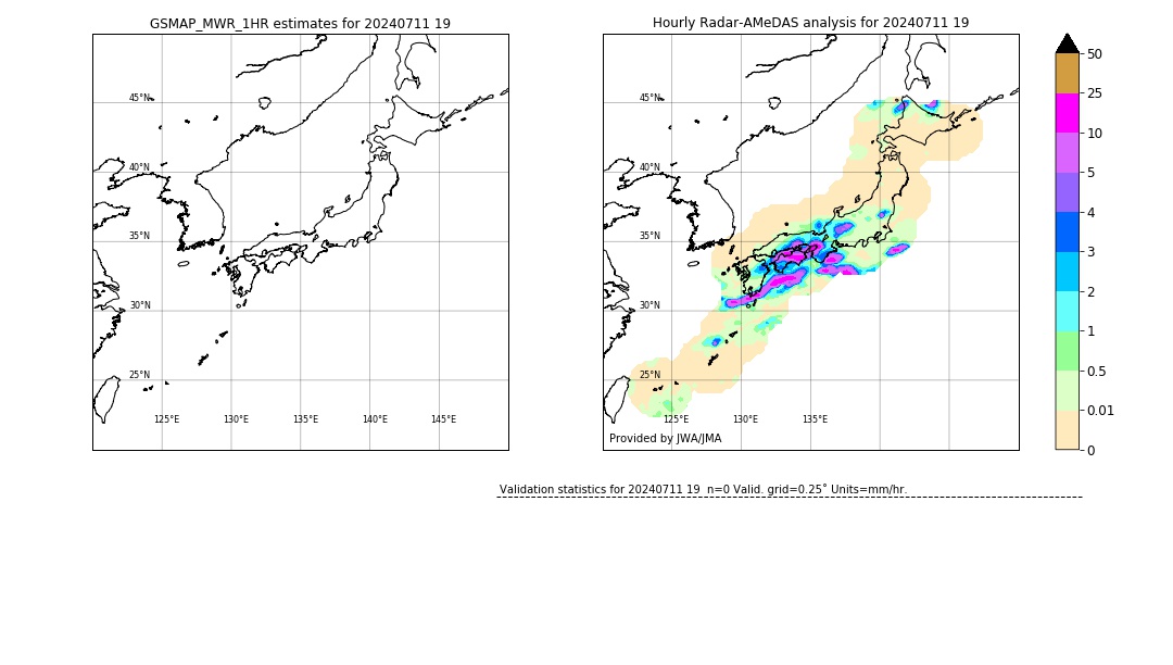 GSMaP MWR validation image. 2024/07/11 19