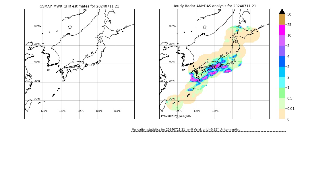 GSMaP MWR validation image. 2024/07/11 21