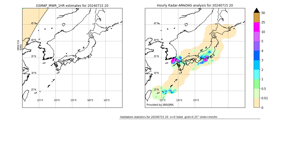 GSMaP MWR validation image. 2024/07/15 20