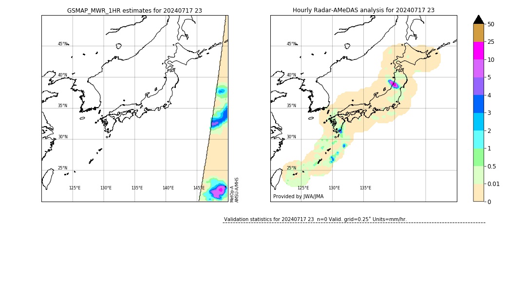 GSMaP MWR validation image. 2024/07/17 23