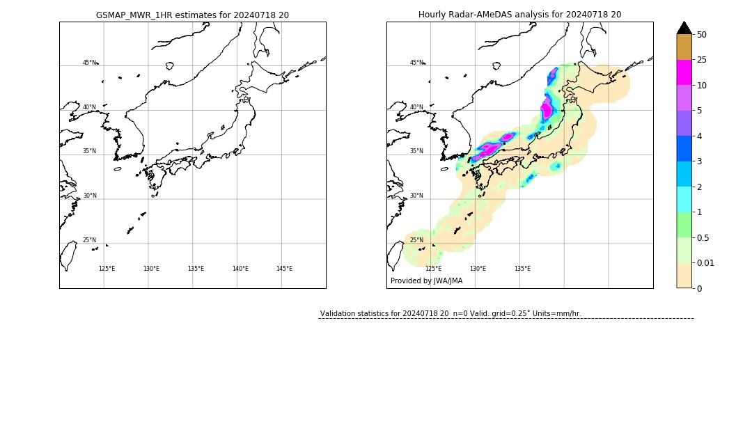 GSMaP MWR validation image. 2024/07/18 20