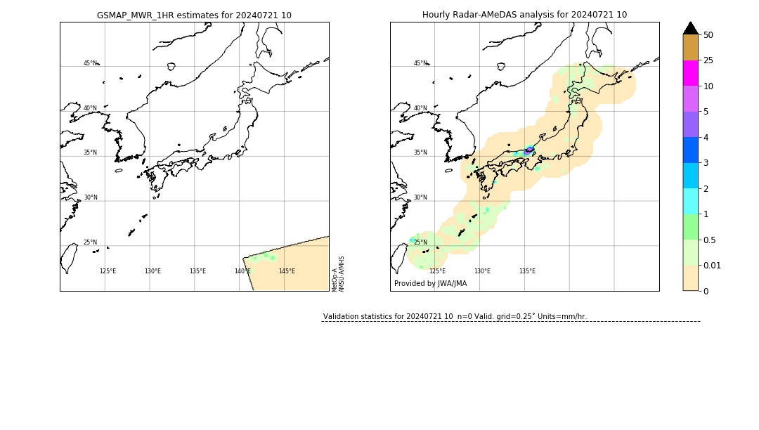 GSMaP MWR validation image. 2024/07/21 10