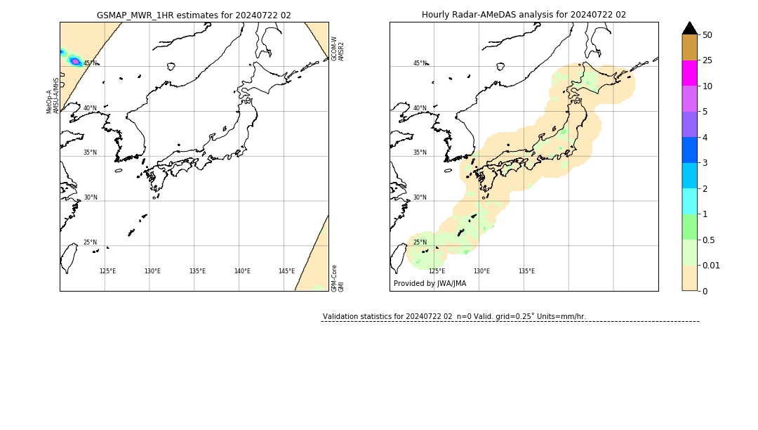 GSMaP MWR validation image. 2024/07/22 02