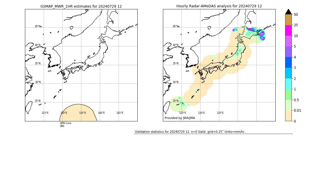 GSMaP MWR validation image. 2024/07/29 12