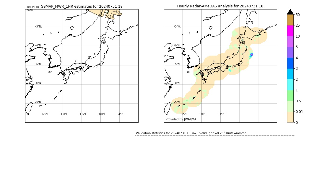 GSMaP MWR validation image. 2024/07/31 18