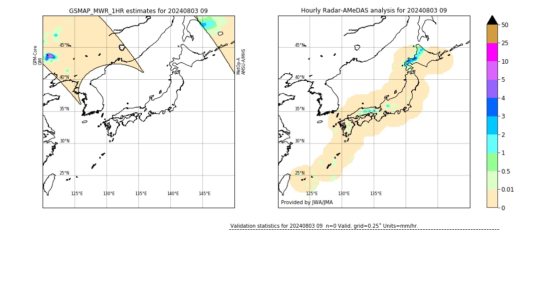 GSMaP MWR validation image. 2024/08/03 09