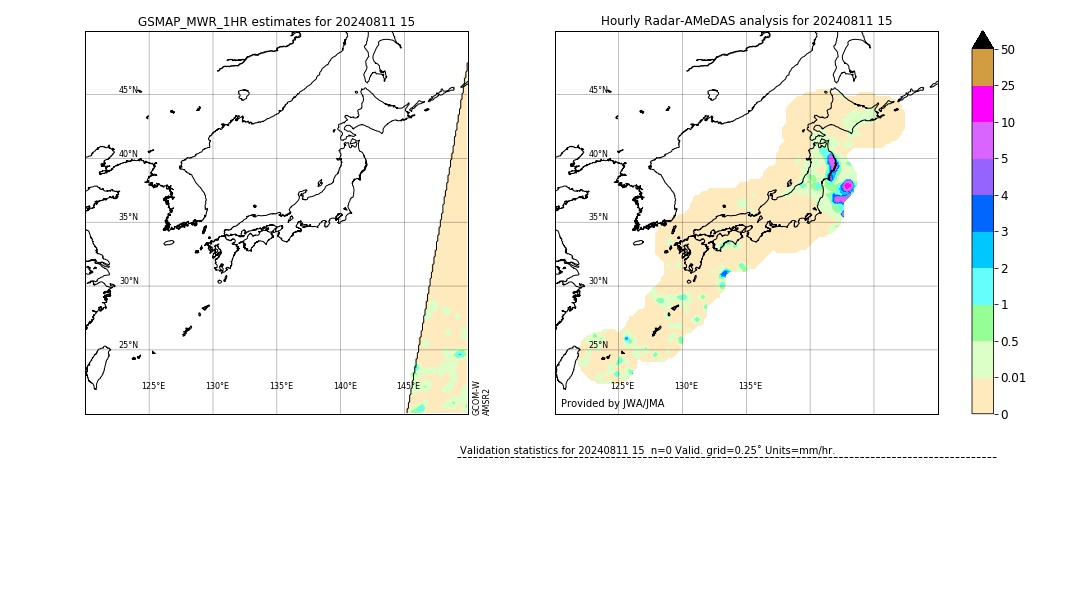 GSMaP MWR validation image. 2024/08/11 15