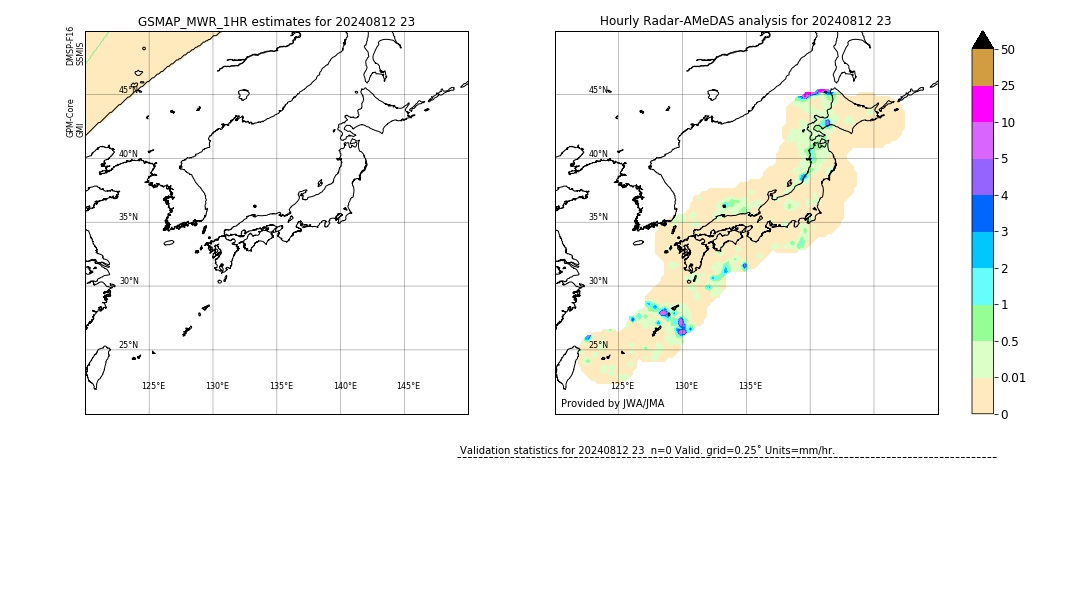 GSMaP MWR validation image. 2024/08/12 23