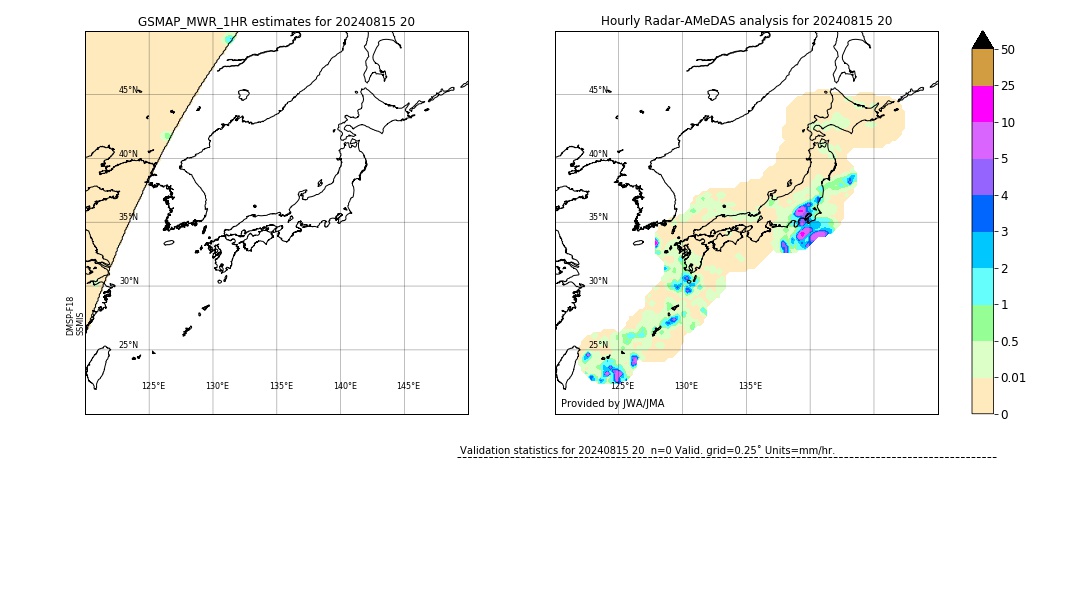 GSMaP MWR validation image. 2024/08/15 20