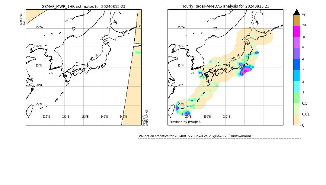 GSMaP MWR validation image. 2024/08/15 23