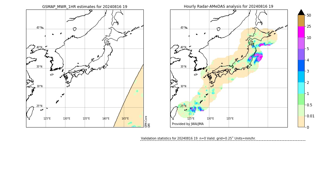 GSMaP MWR validation image. 2024/08/16 19