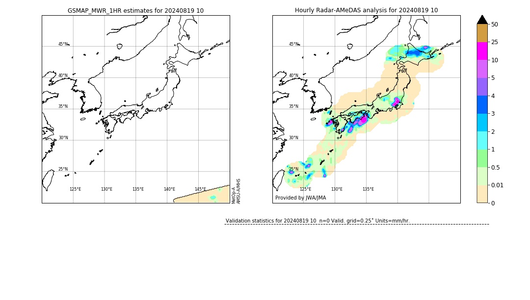 GSMaP MWR validation image. 2024/08/19 10