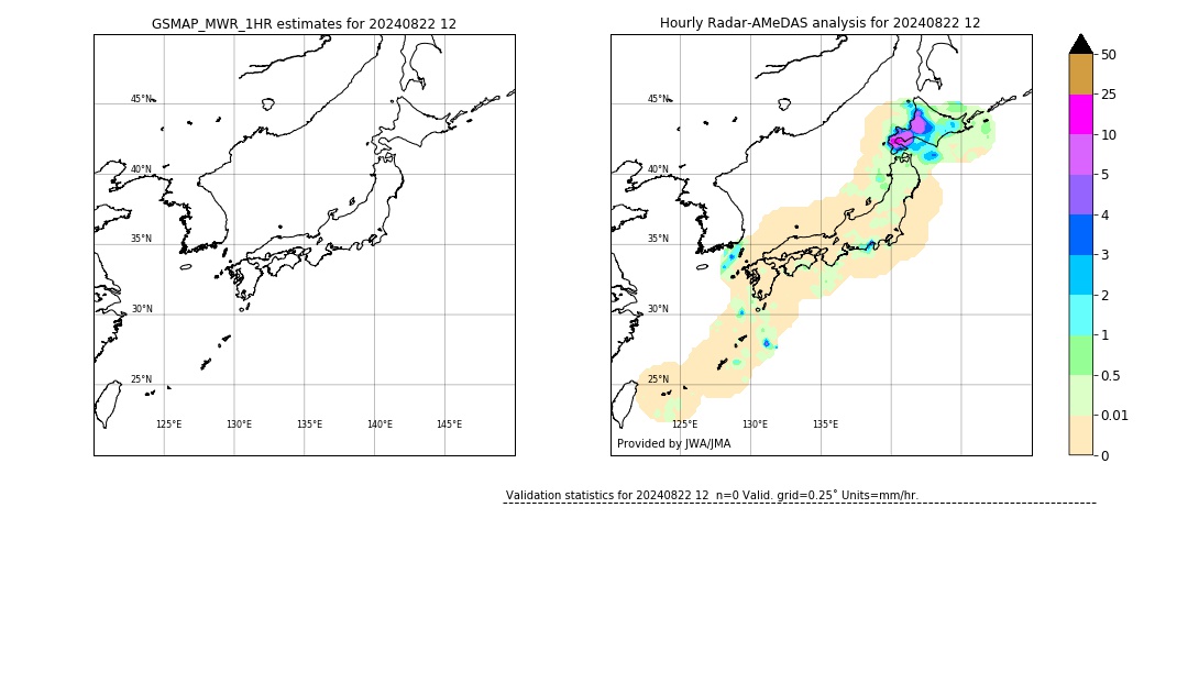 GSMaP MWR validation image. 2024/08/22 12