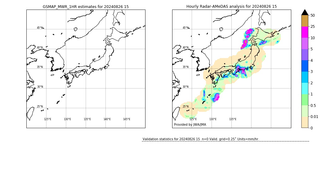 GSMaP MWR validation image. 2024/08/26 15