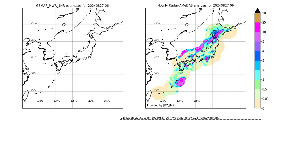 GSMaP MWR validation image. 2024/08/27 06