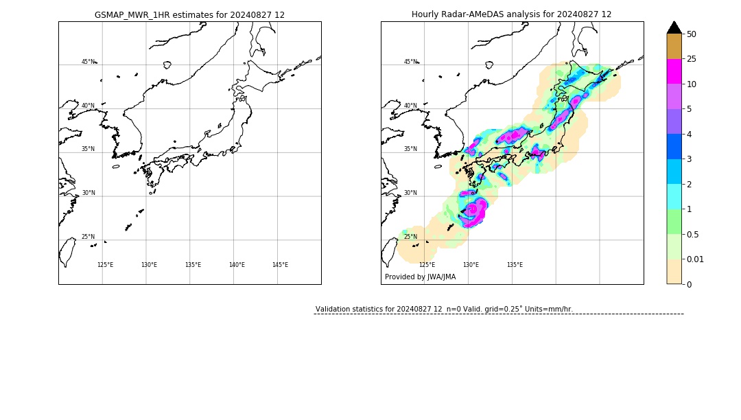 GSMaP MWR validation image. 2024/08/27 12