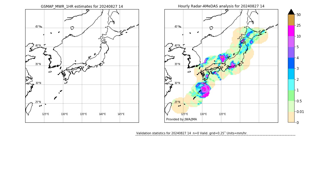 GSMaP MWR validation image. 2024/08/27 14