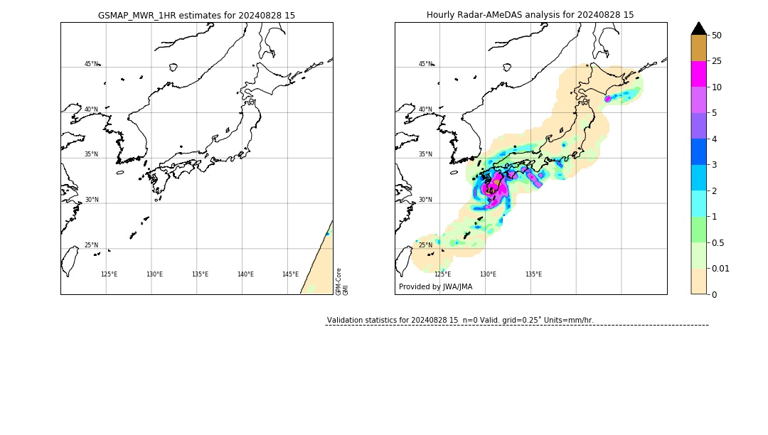 GSMaP MWR validation image. 2024/08/28 15