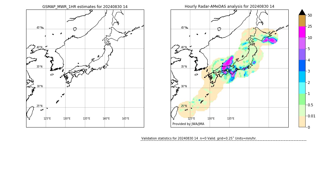 GSMaP MWR validation image. 2024/08/30 14