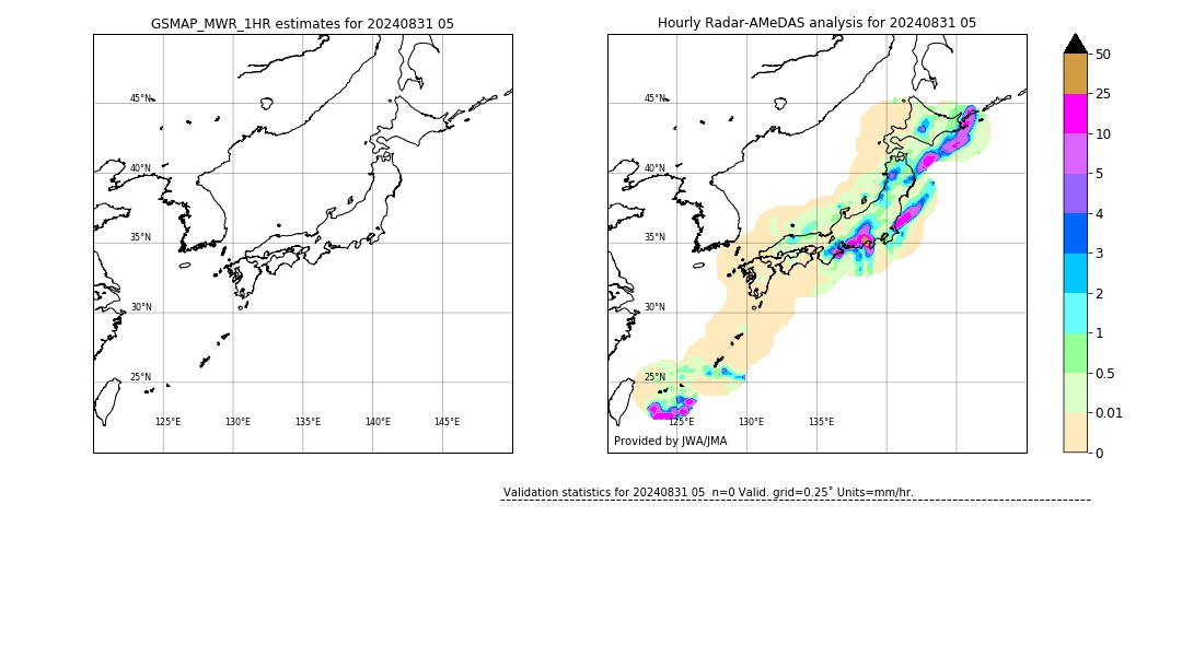 GSMaP MWR validation image. 2024/08/31 05