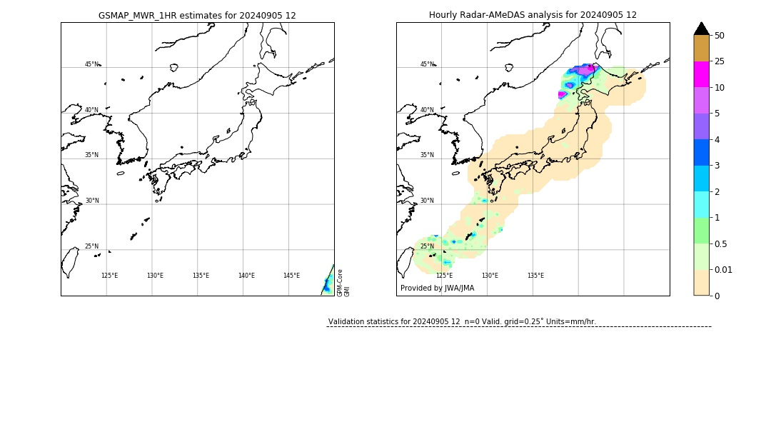 GSMaP MWR validation image. 2024/09/05 12