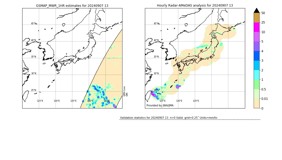 GSMaP MWR validation image. 2024/09/07 13