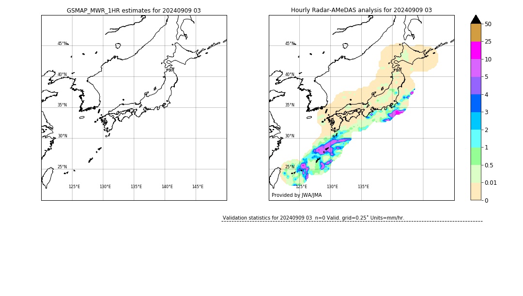 GSMaP MWR validation image. 2024/09/09 03