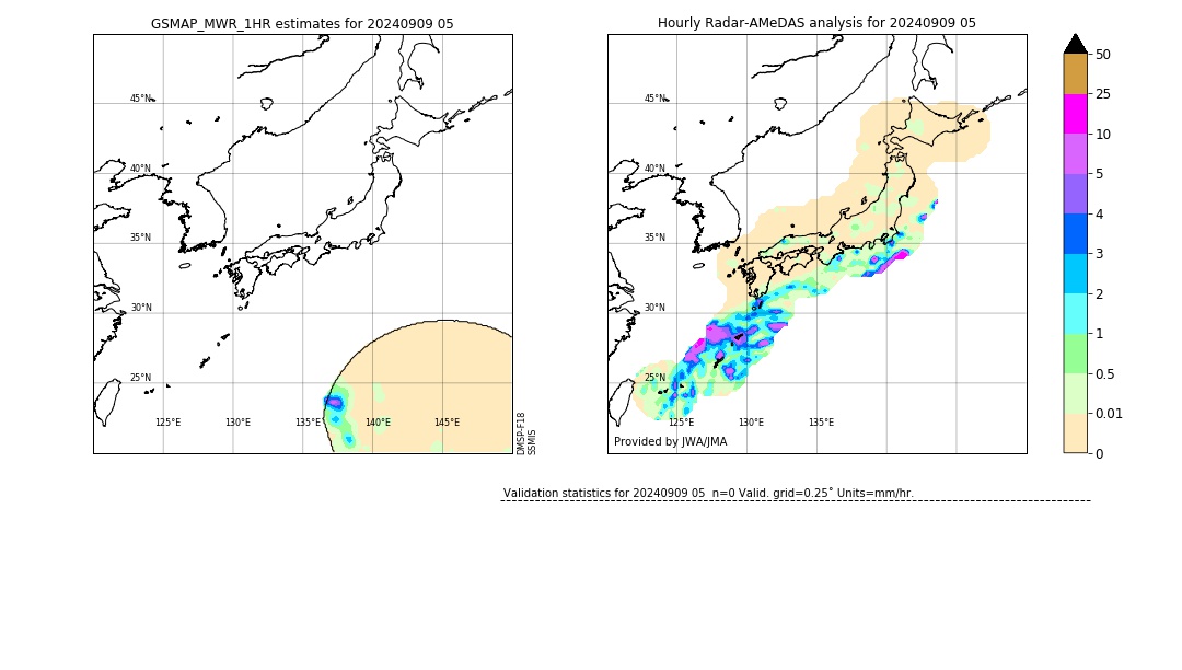 GSMaP MWR validation image. 2024/09/09 05