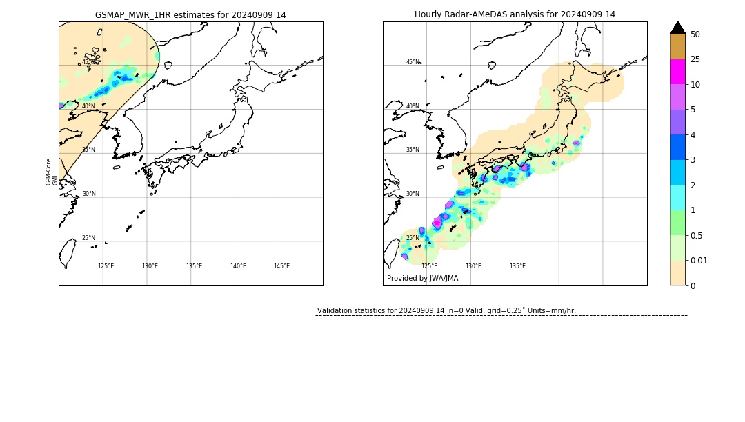 GSMaP MWR validation image. 2024/09/09 14