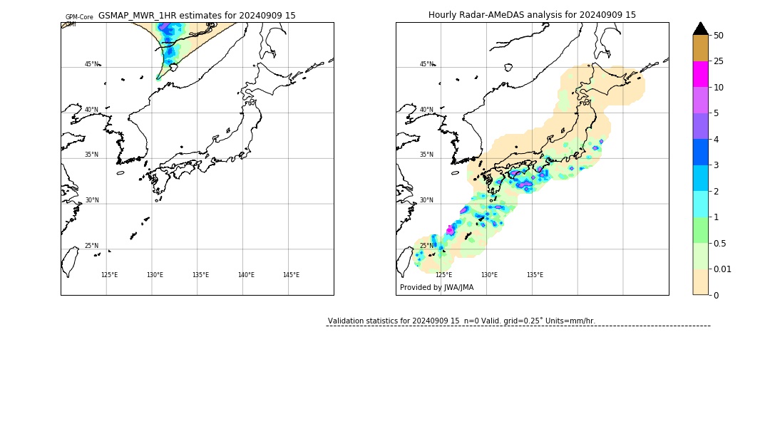 GSMaP MWR validation image. 2024/09/09 15