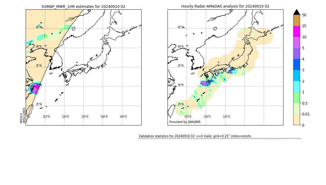 GSMaP MWR validation image. 2024/09/10 02