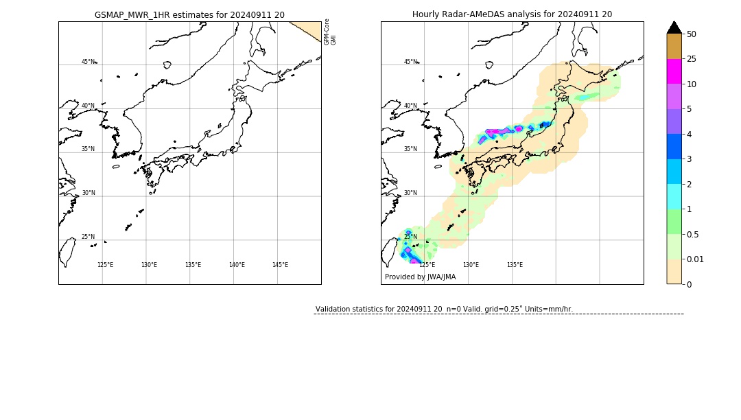 GSMaP MWR validation image. 2024/09/11 20