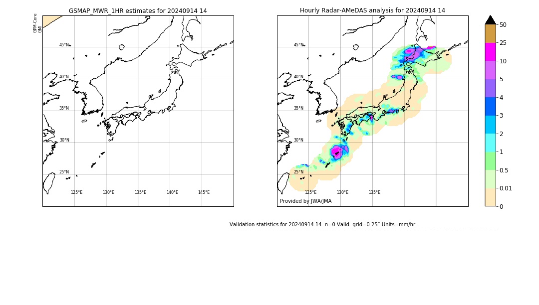 GSMaP MWR validation image. 2024/09/14 14