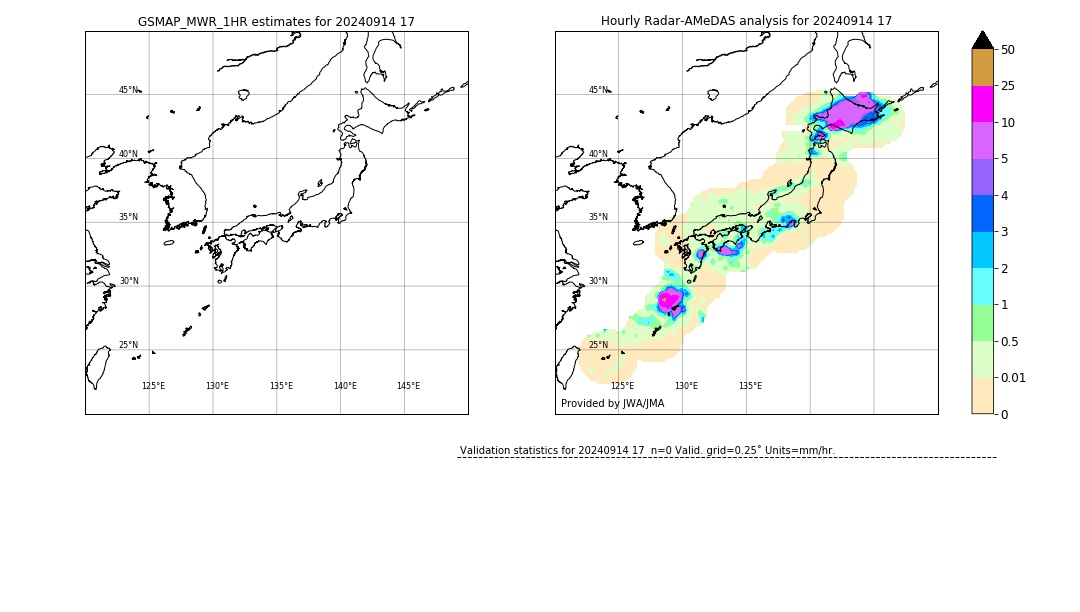 GSMaP MWR validation image. 2024/09/14 17