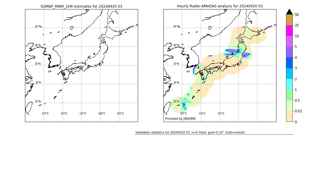 GSMaP MWR validation image. 2024/09/20 03