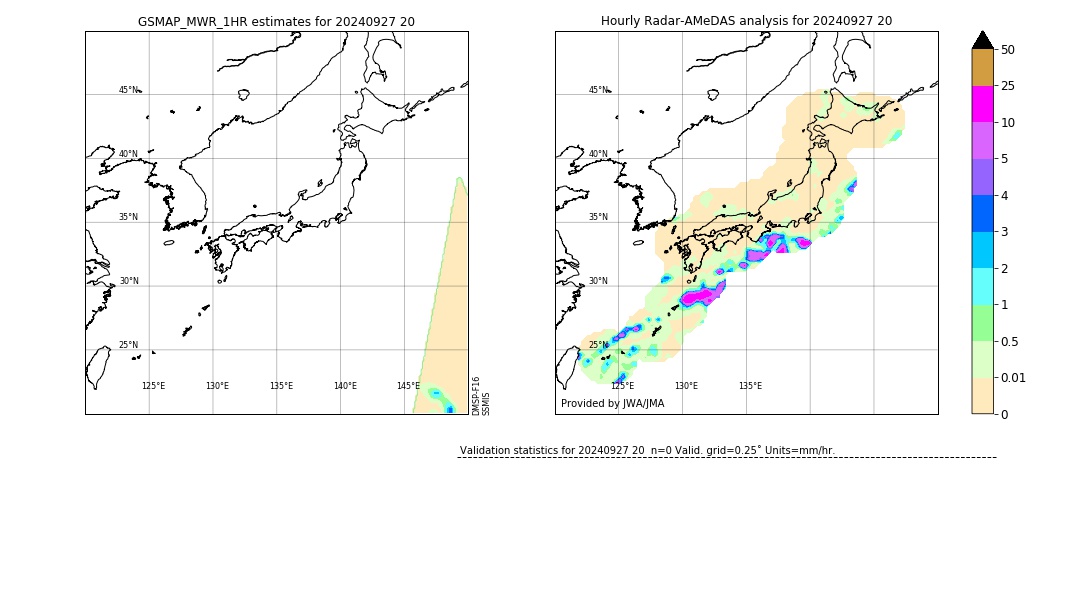 GSMaP MWR validation image. 2024/09/27 20