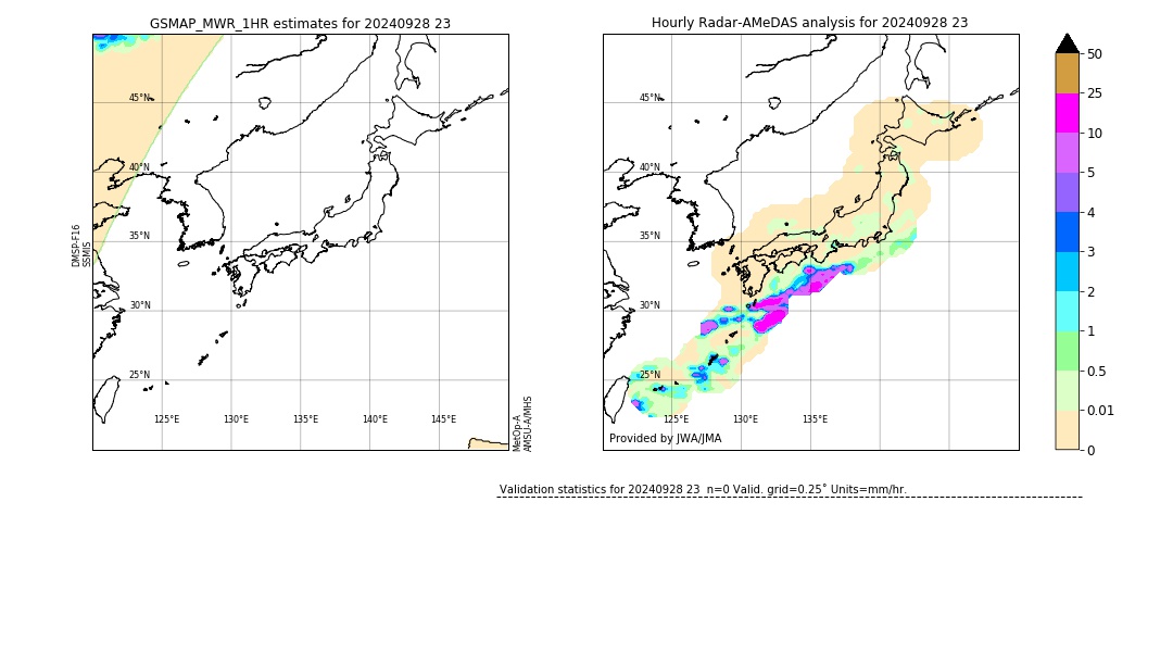 GSMaP MWR validation image. 2024/09/28 23