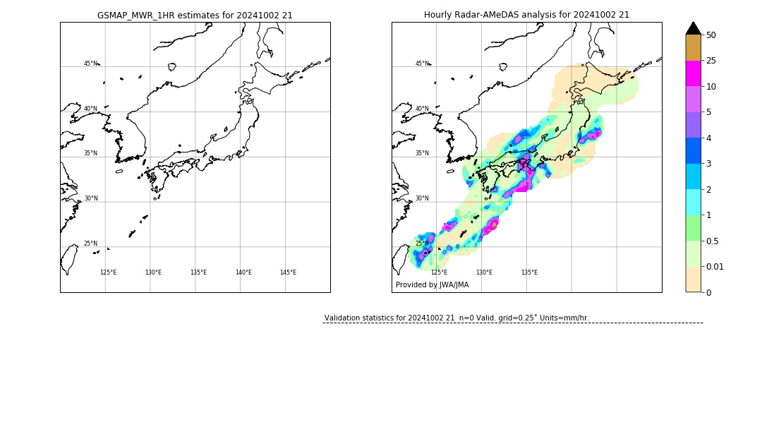 GSMaP MWR validation image. 2024/10/02 21