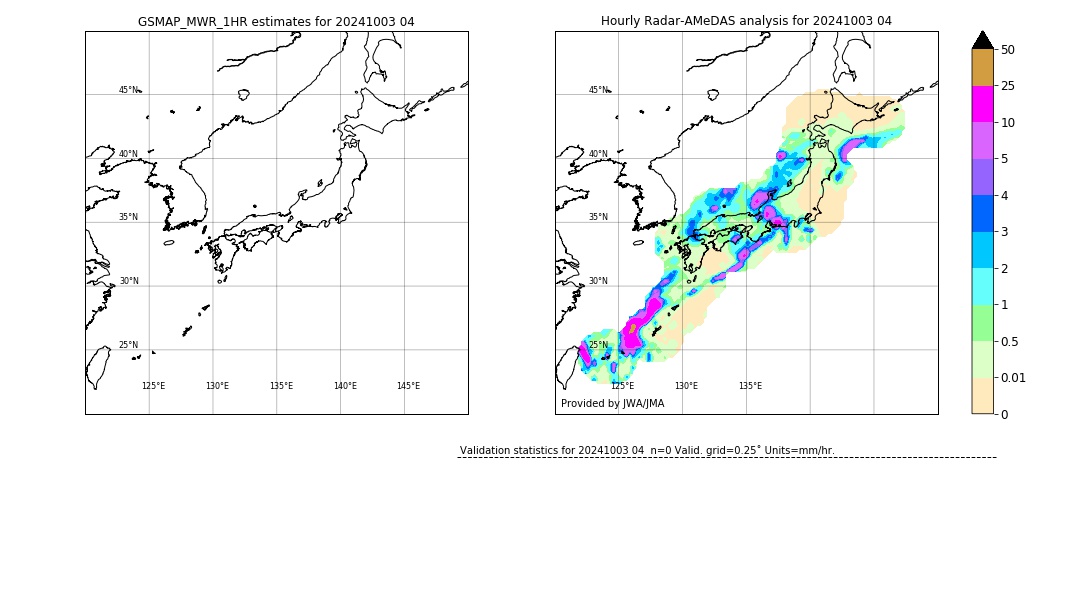 GSMaP MWR validation image. 2024/10/03 04