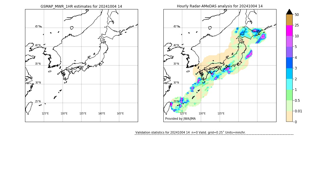 GSMaP MWR validation image. 2024/10/04 14