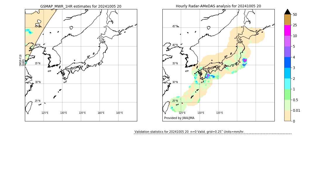 GSMaP MWR validation image. 2024/10/05 20