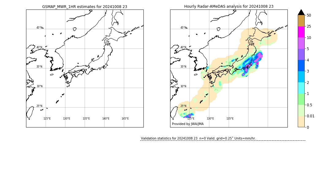 GSMaP MWR validation image. 2024/10/08 23